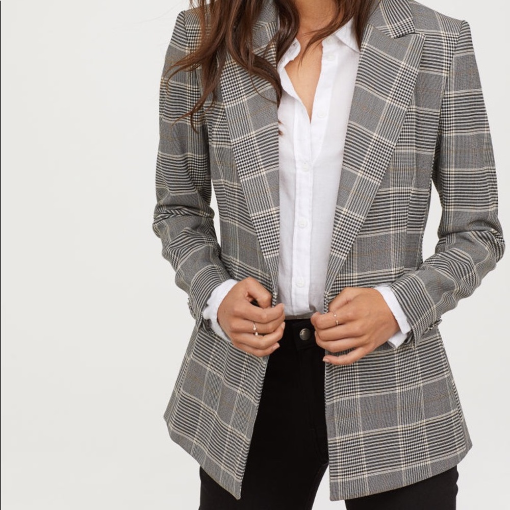 H&M Plaid Blazer